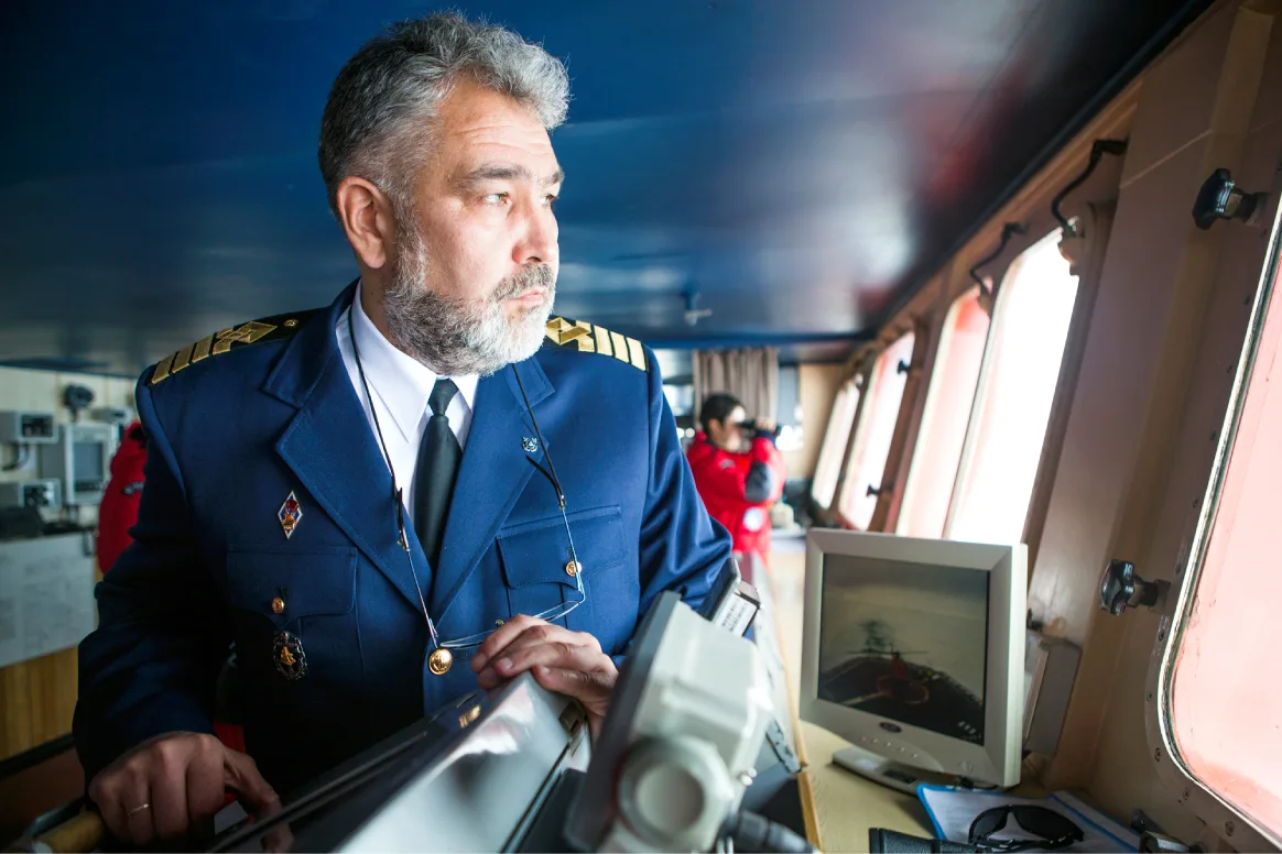 Капитанский мостик ледокола